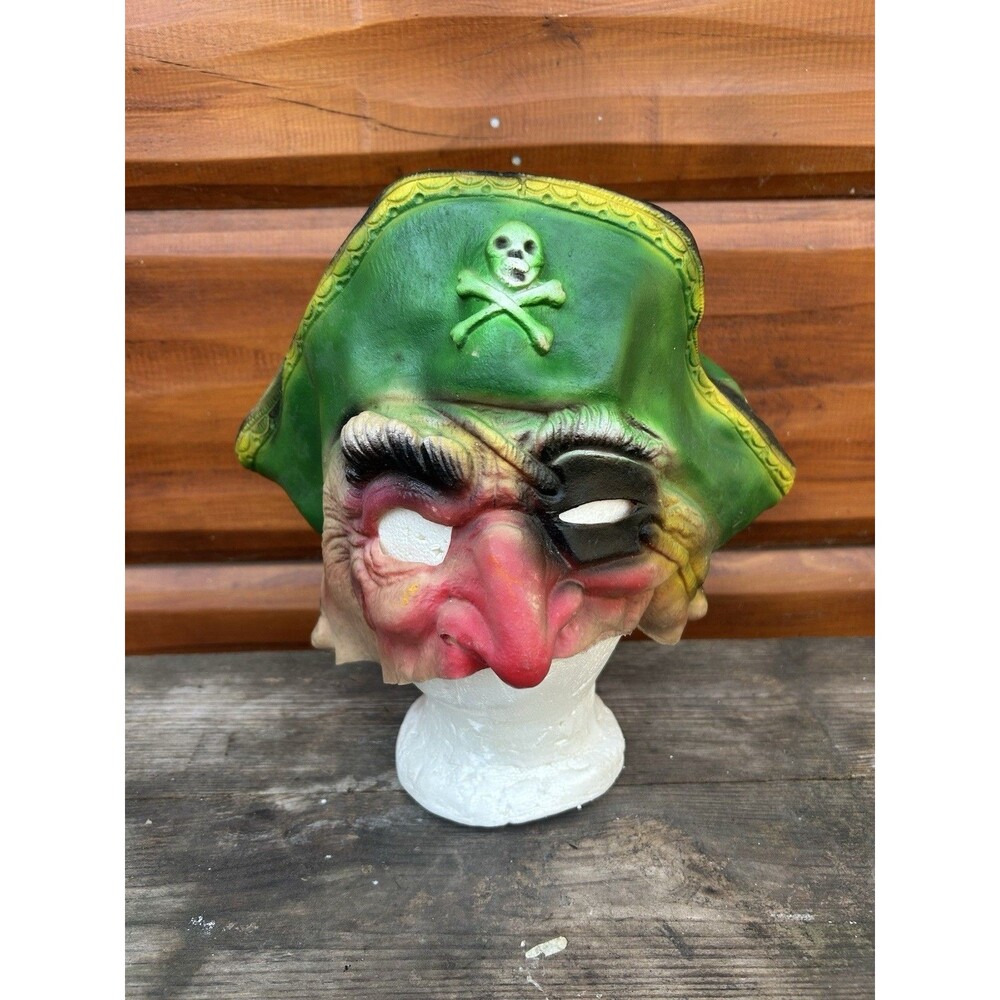Vintage Ben Cooper Pirate Costume Mask Rubber